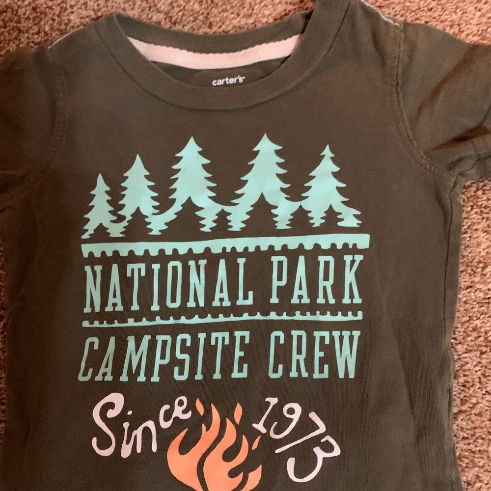 Carter's short sleeve camp shirt 12M